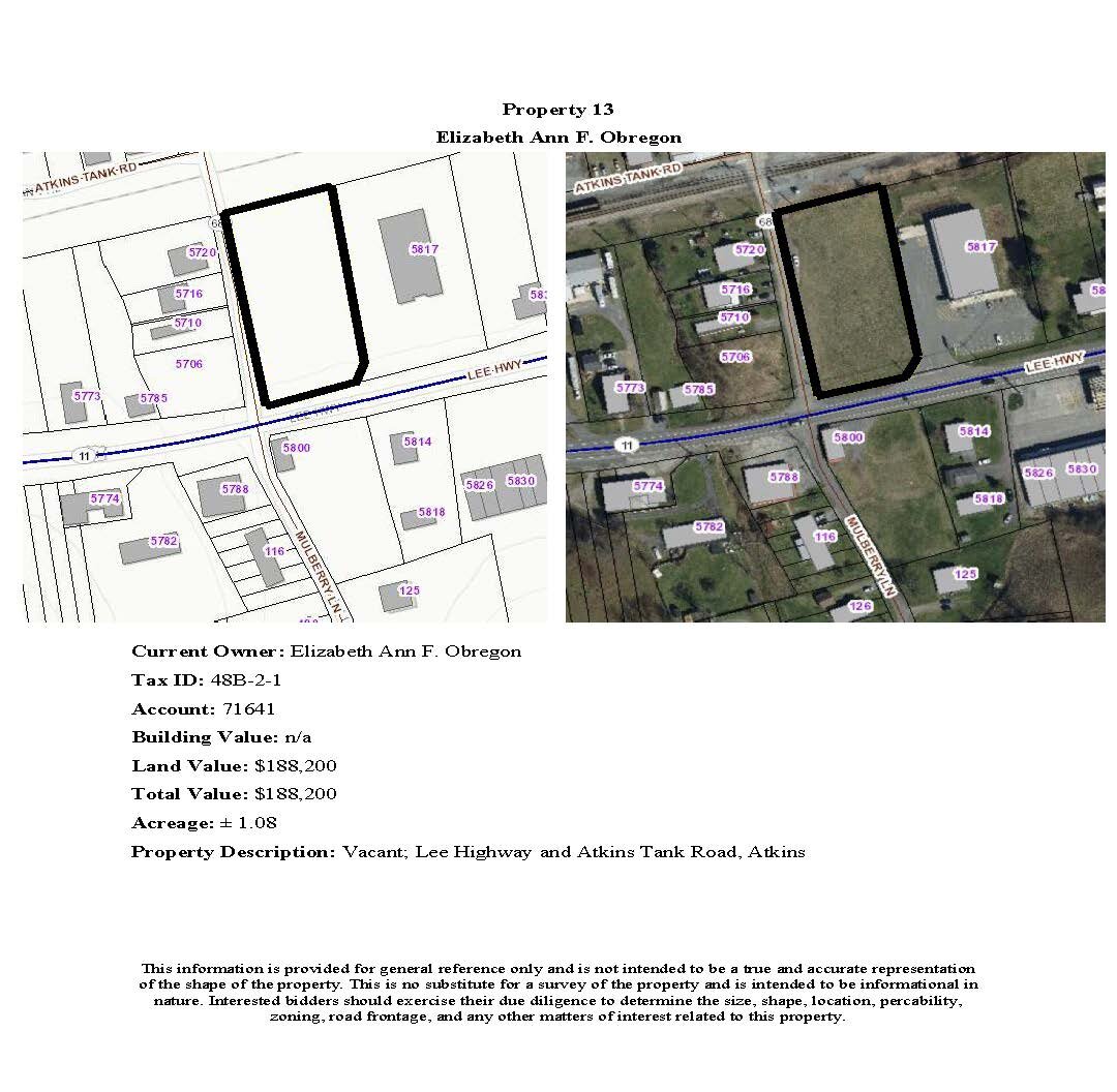 Image for JS13 - Vacant; Lee Highway and Atkins Tank Road, Atkins