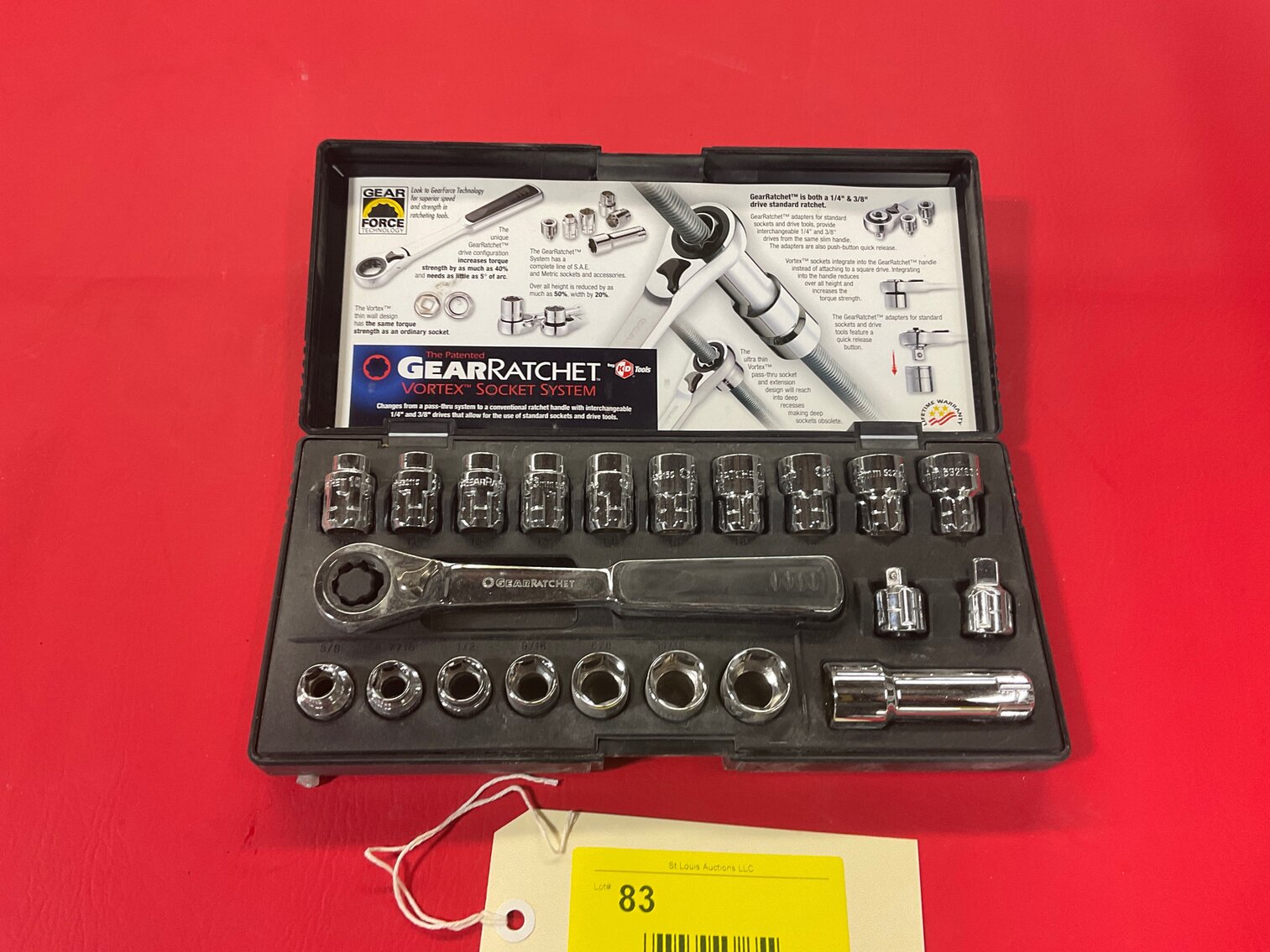 Gear ratchet socket set