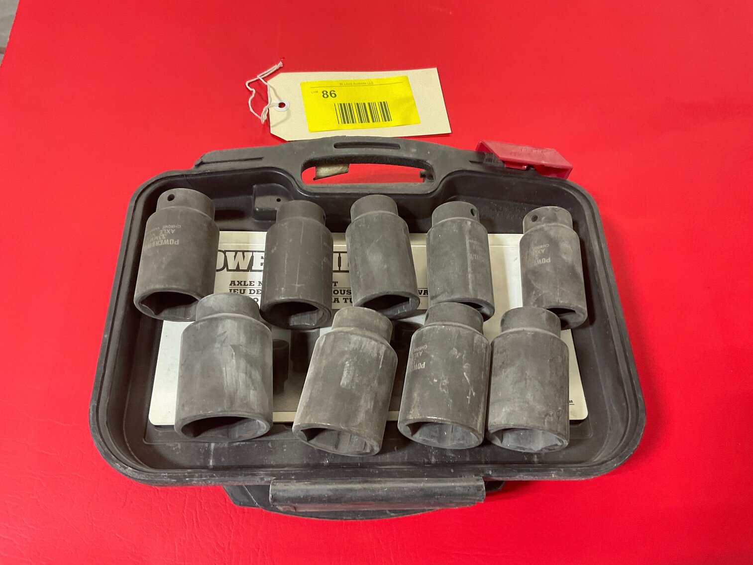 Axle nut socket set
