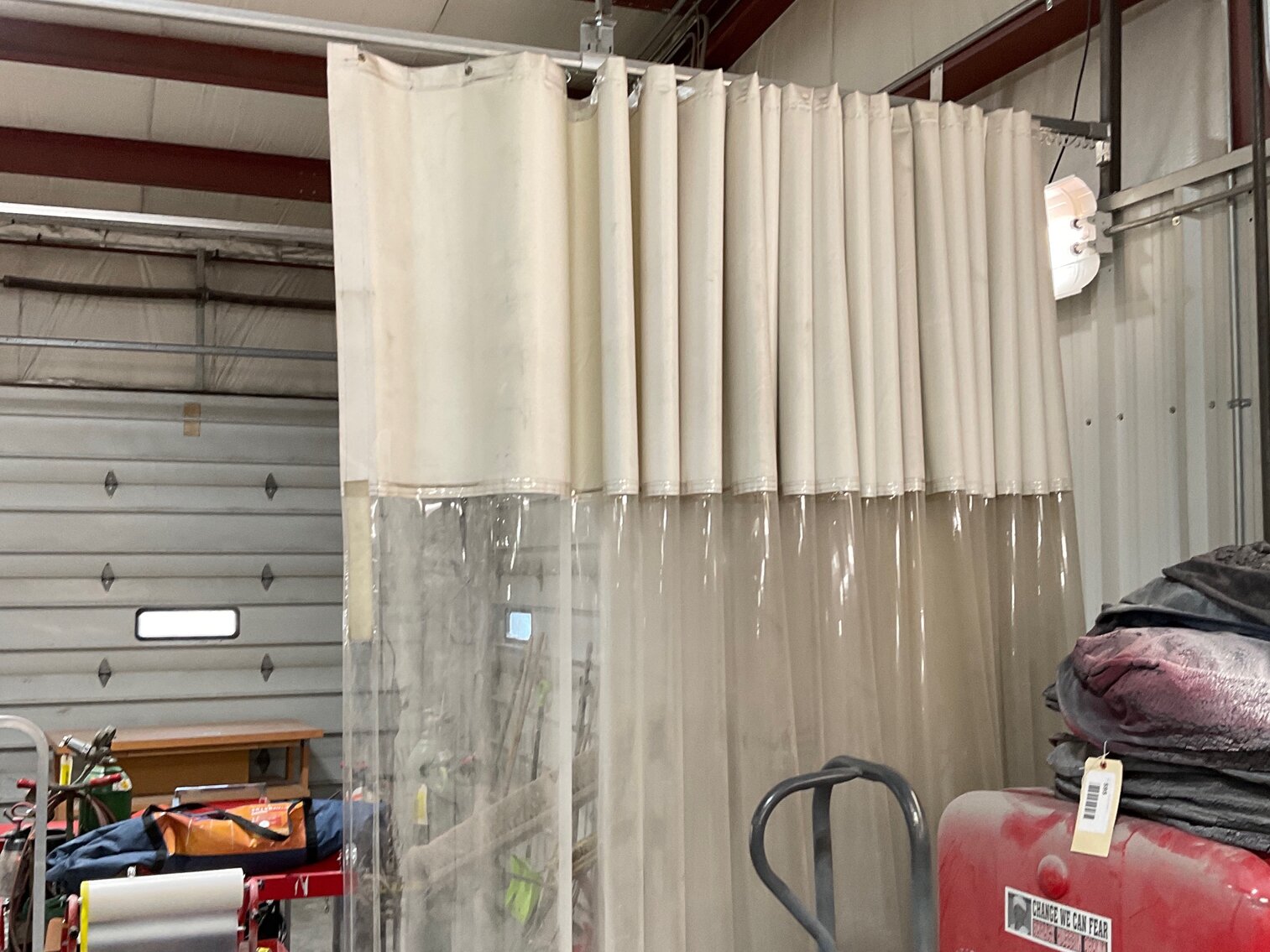 Shop partition curtains