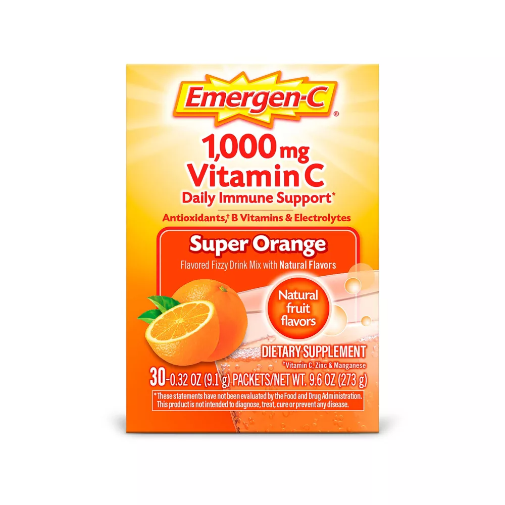 (Set of 3) Emergen-C Vitamin C Drink Mix Packets - Super Orange