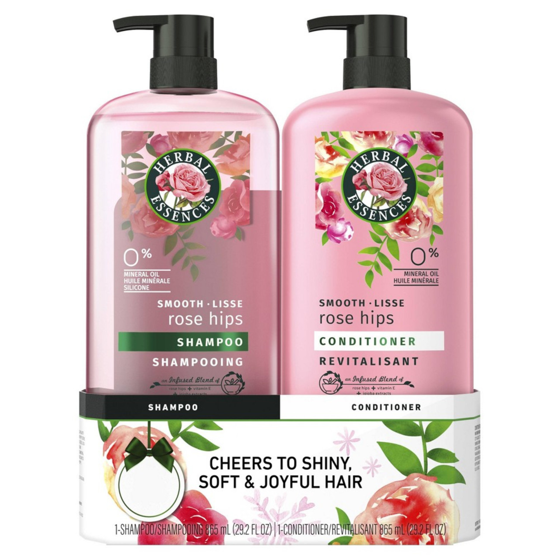 Herbal Essences Holiday Smooth Shampoo & Conditioner Dual Pack with Rose Hips & Jojoba Extracts - 29.2 fl oz Each/2ct