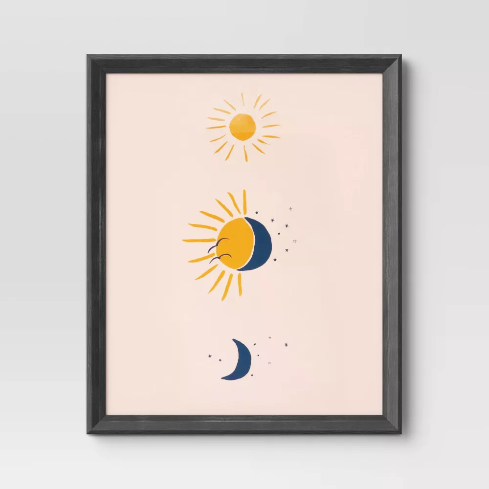 SET OF 2 Wedge Poster Frame Black - Room Essentials