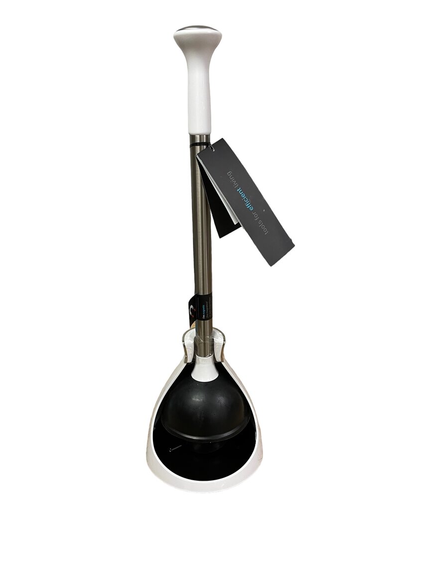 simplehuman Toilet Plunger with Caddy