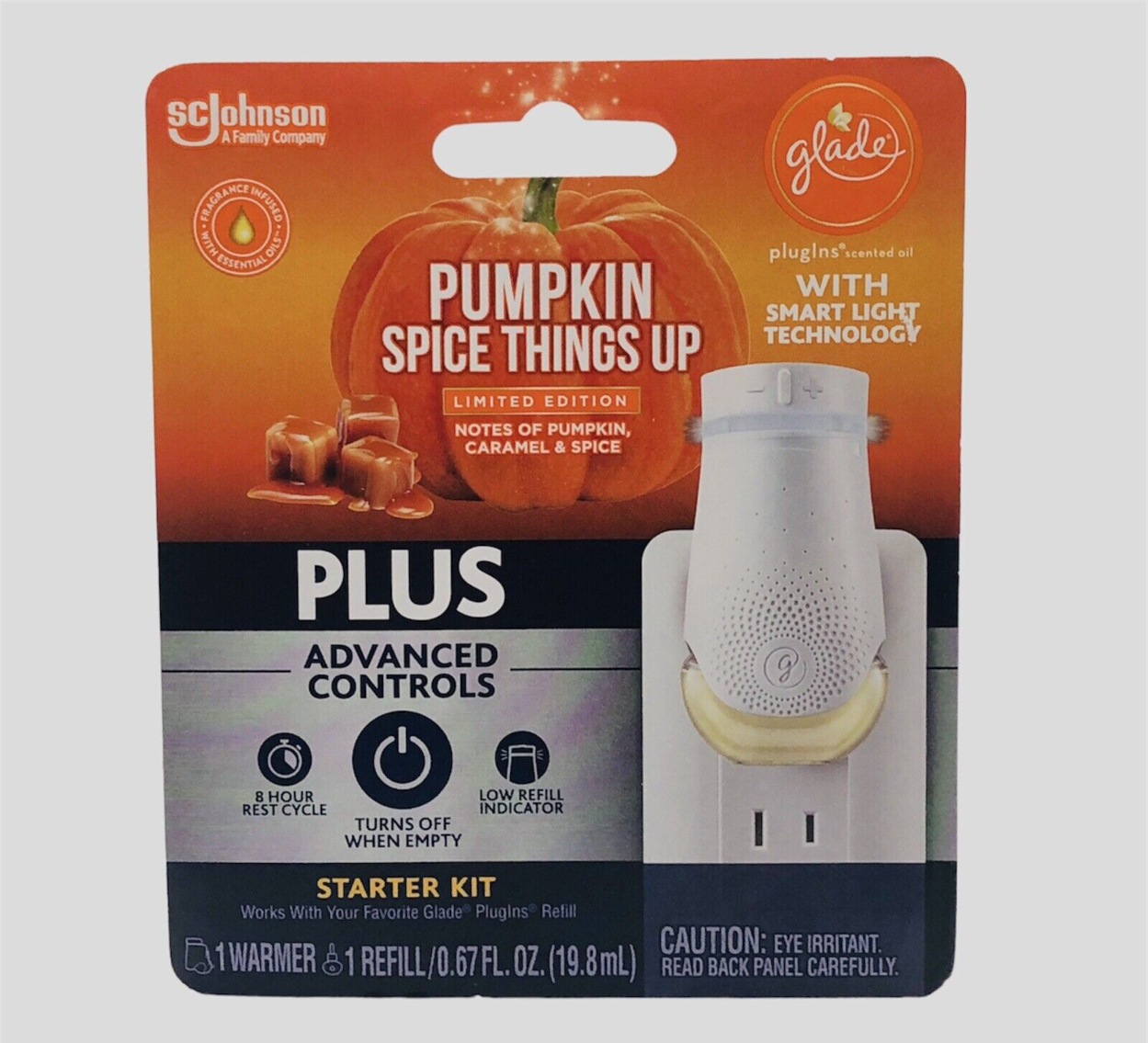 (Set of 2) Glade Plug Ins Pumpkin Spice Things Up 1 Warmer