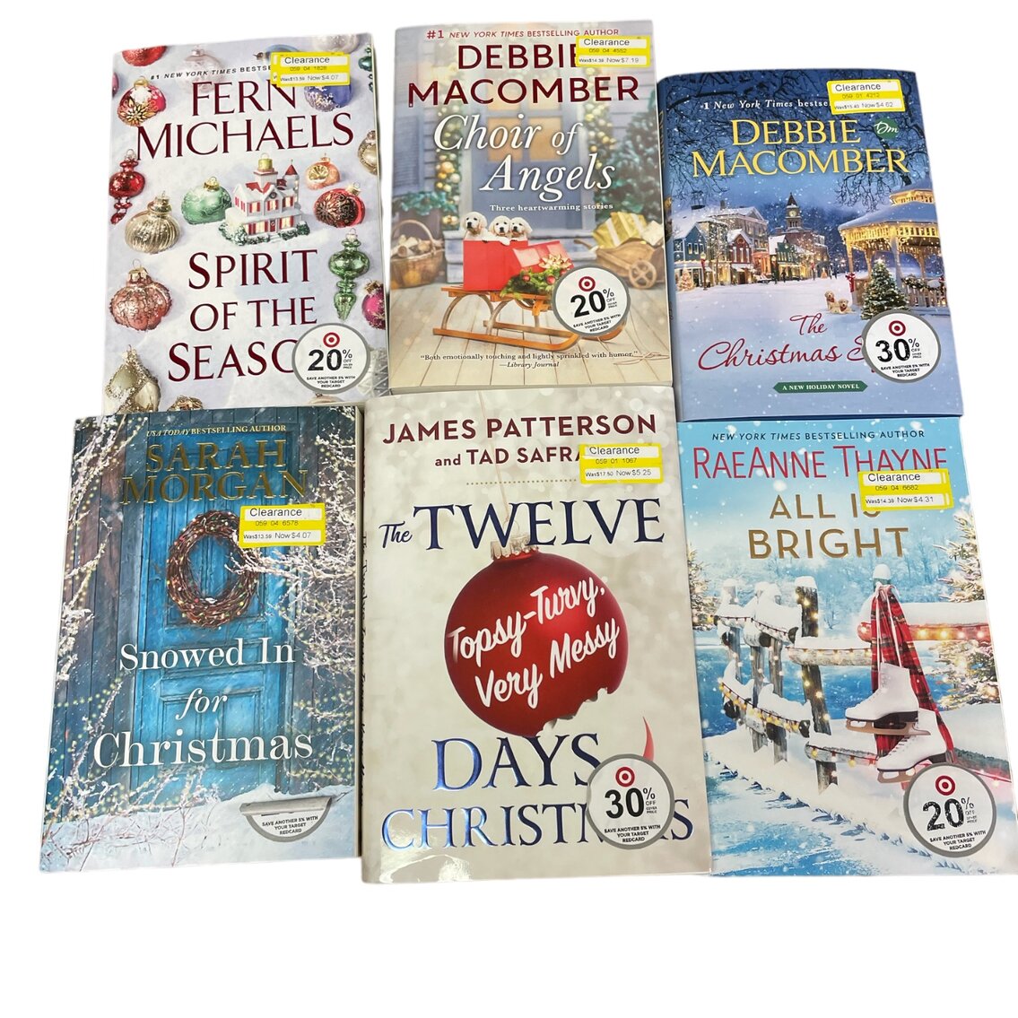 Set of 6 Christmas Books