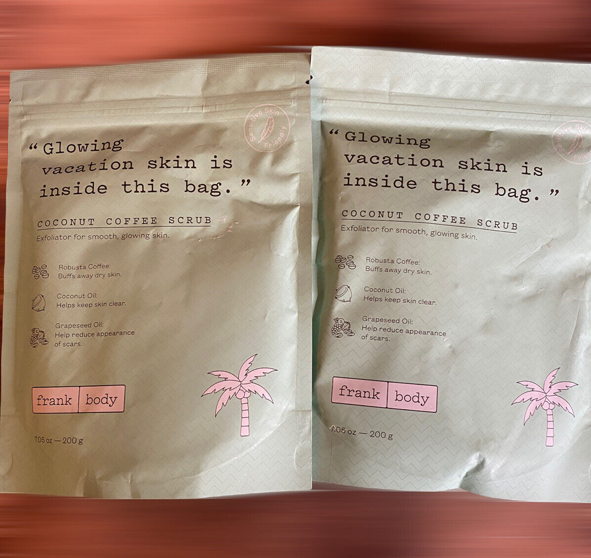 (Set of 2) FRANK BODY COCONUT COFFEE BODY SCRUB FULL SIZE