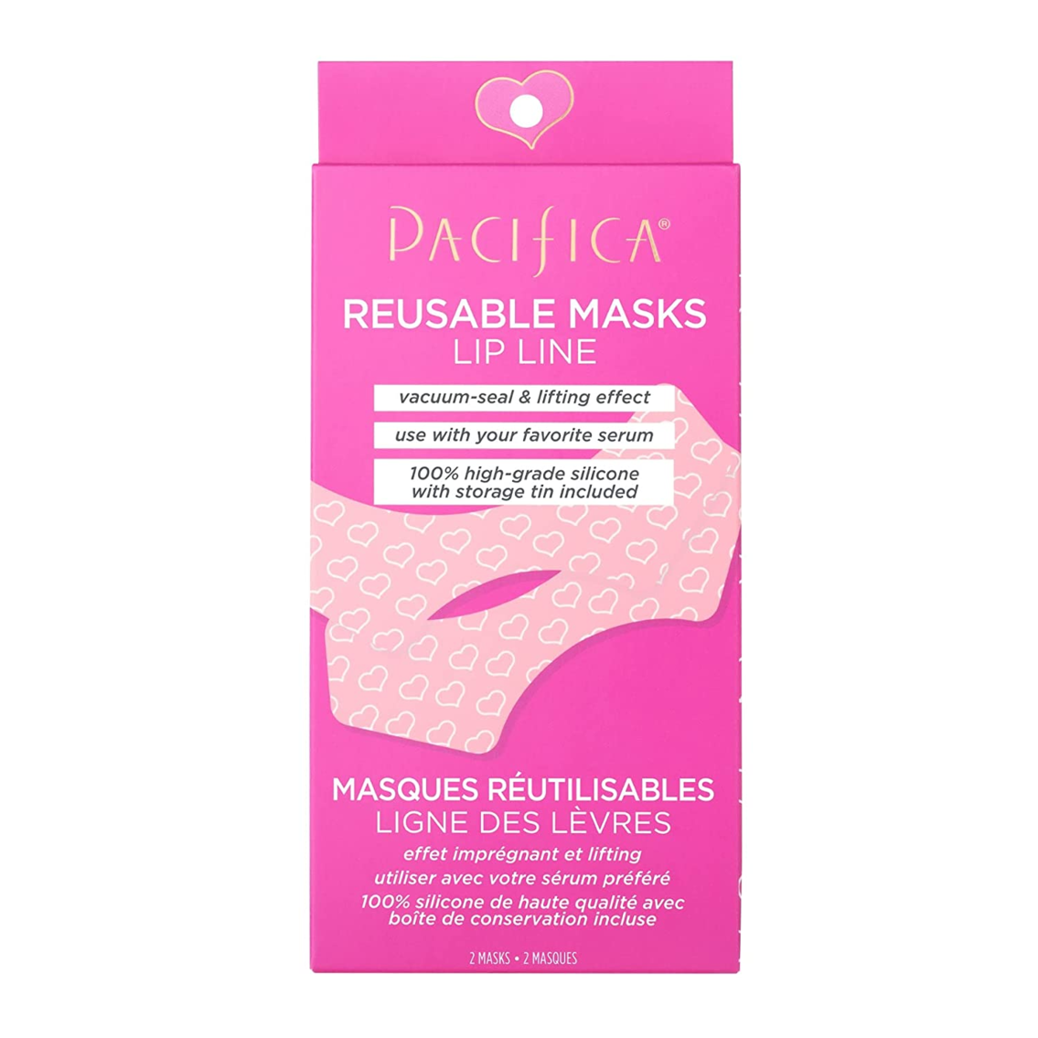 Pacifica Beauty | Reusable Lip Line Mask | 100% Silicone | Vacuum Seal & Lifting Effect 