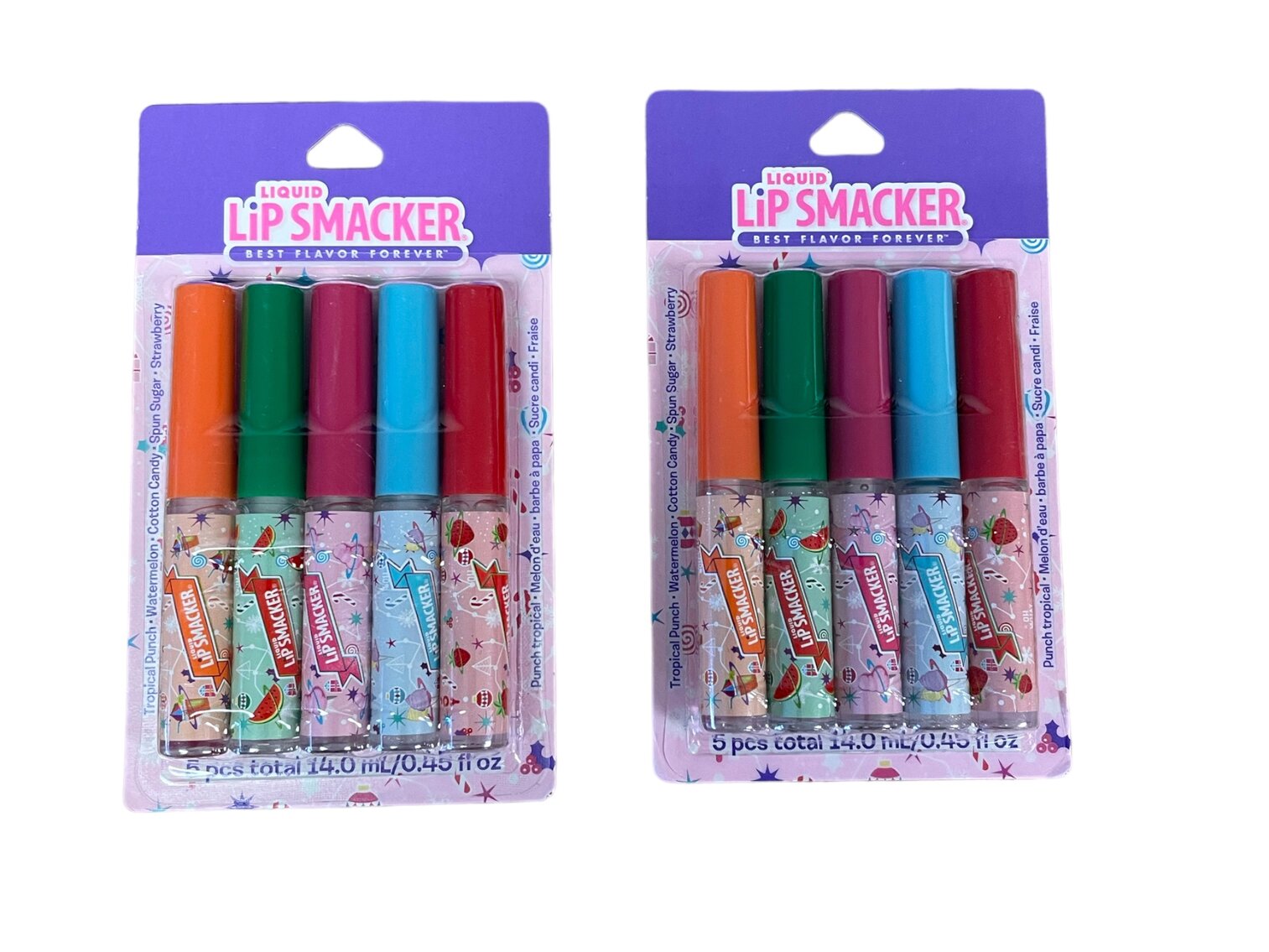 SET OF 2 Lip Smacker Liquid Best Flavor Forever 5 Pack