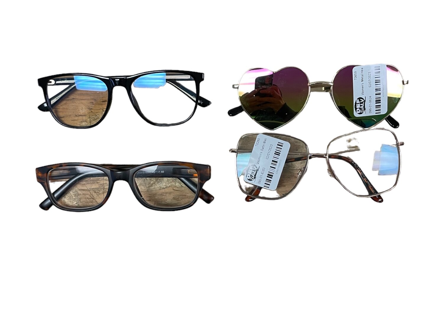 Set of 4 Women's Glasses and Sunglasses