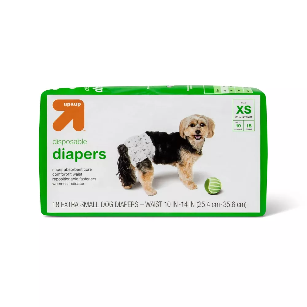 (Size XS) Dog Diapers - 18ct - up & up™ (Some package damage)