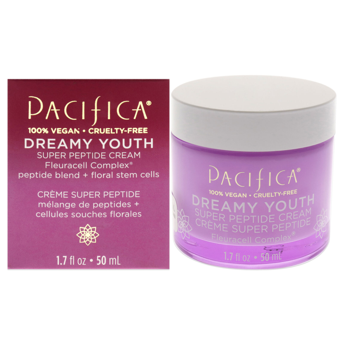 Dreamy Youth Super Peptide Cream by Pacifica for Unisex - 1.7 oz Cream
