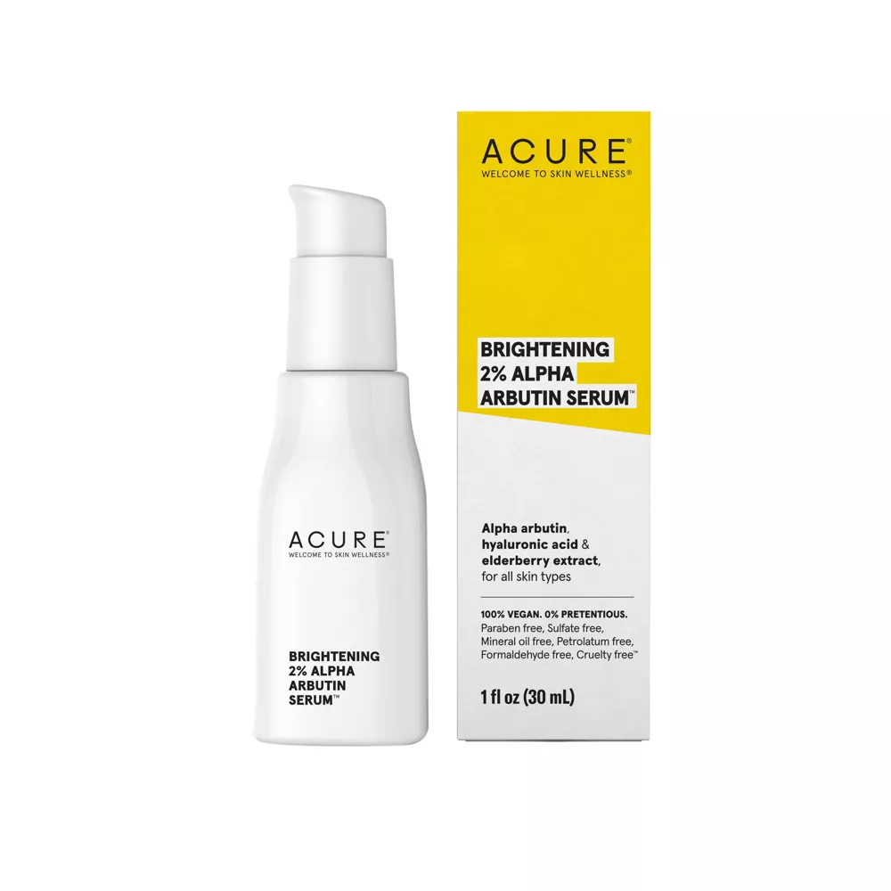Acure Brightening 2% Alpha Arbutin Face Serum - 1 fl oz