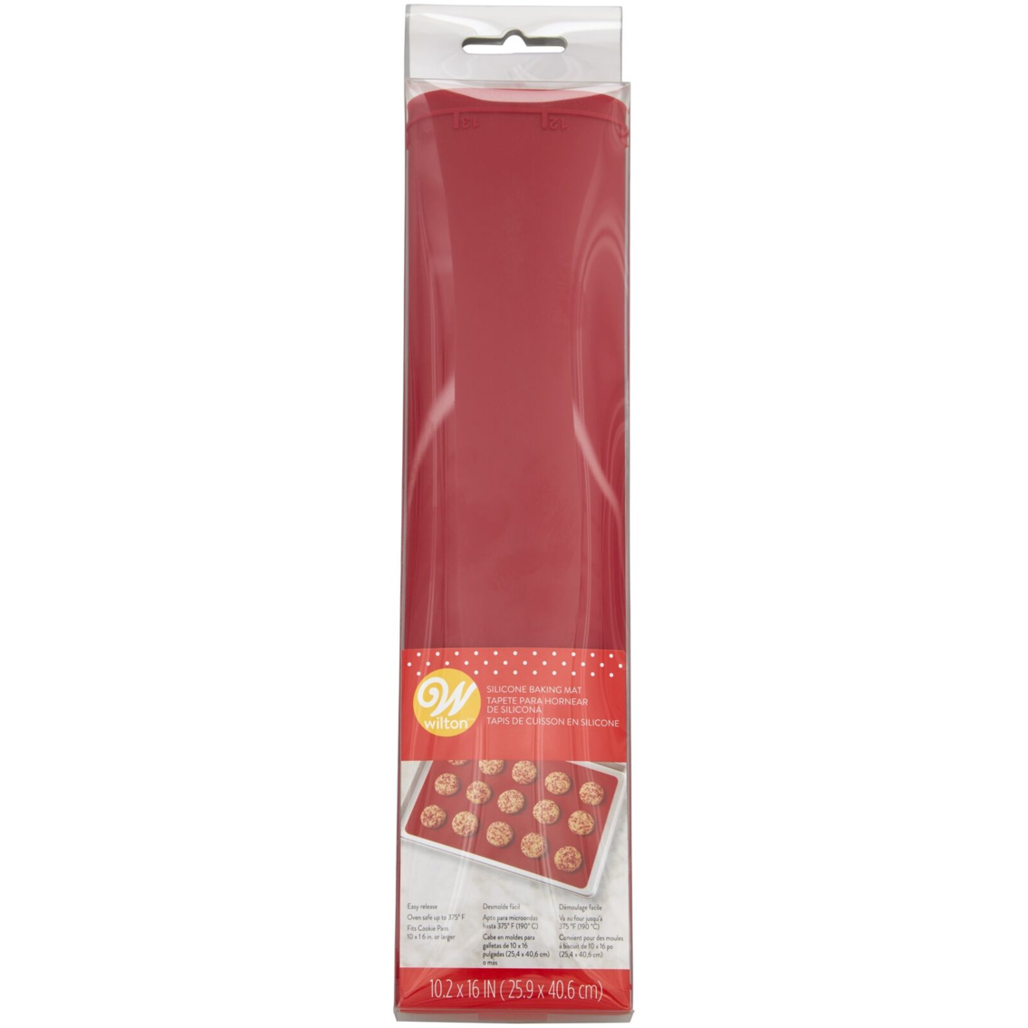 Wilton Silicone Baking Mat 10"X16"-Red