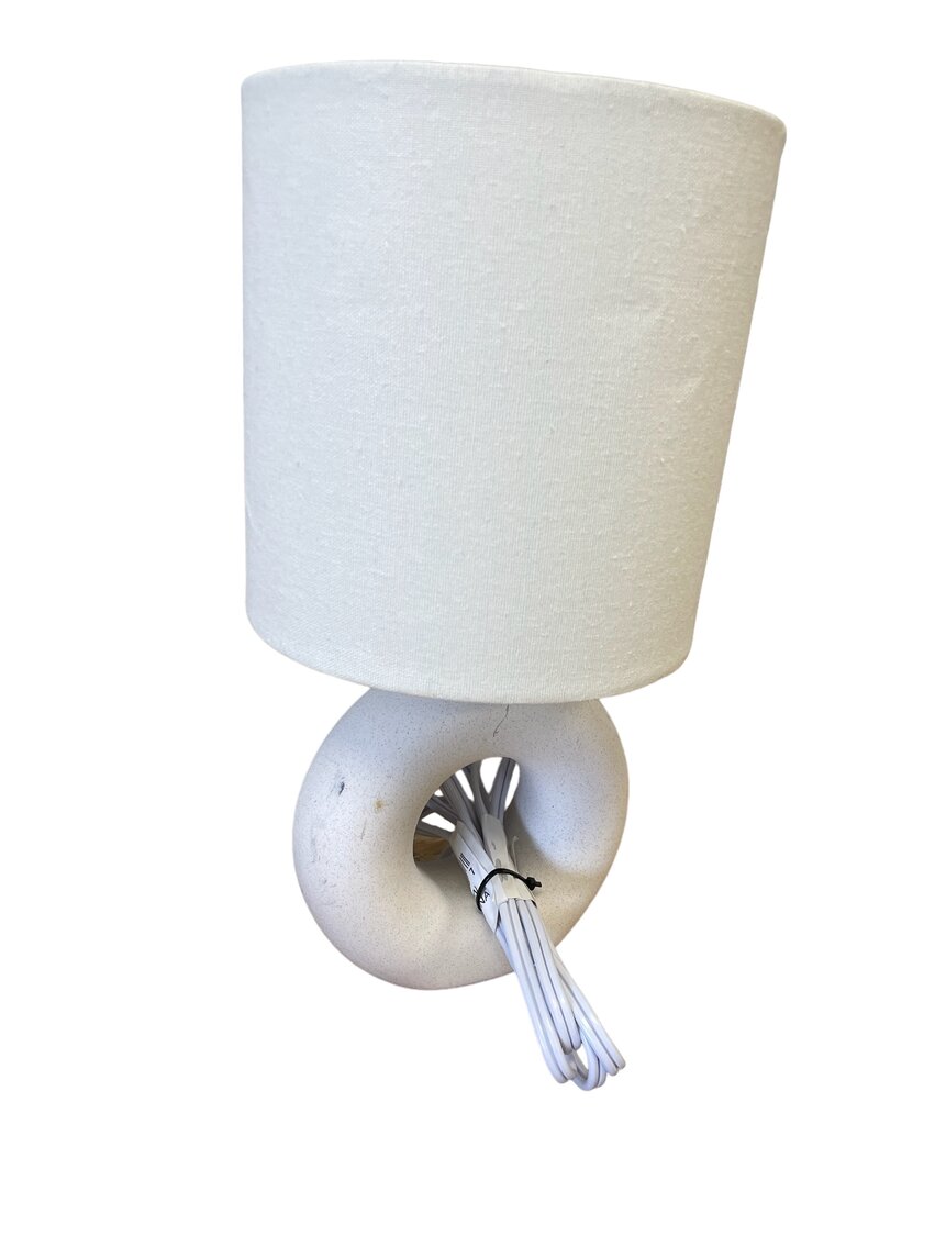 Abstract Ceramic Mini Table Lamp White - Threshold
