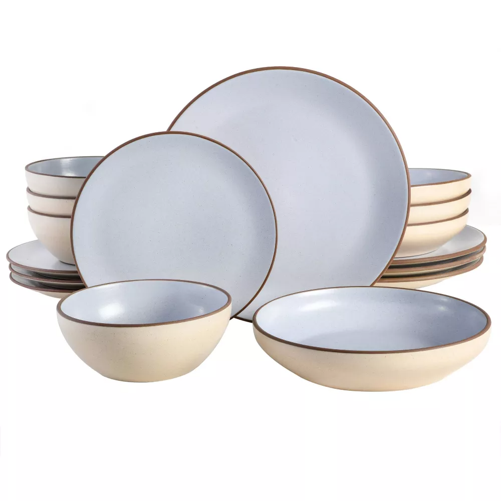 16pc Terracotta Contempo Classic Dinnerware Set - Gibson Elite