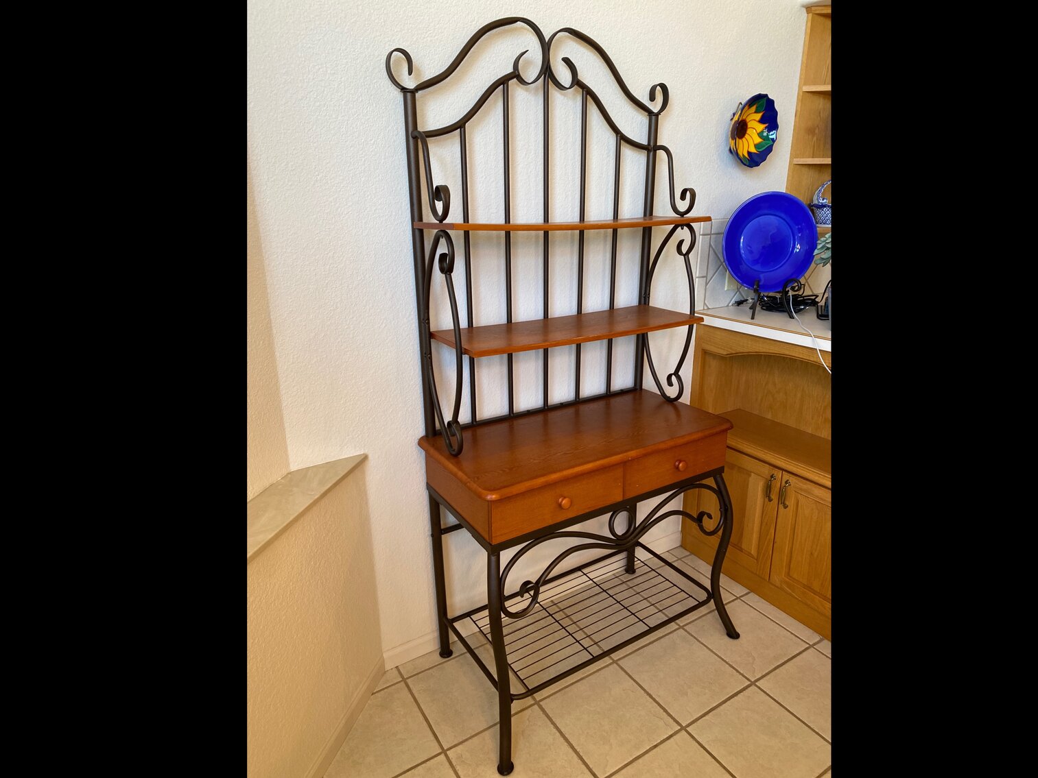 Bakers Rack w/ 2 Drawers 