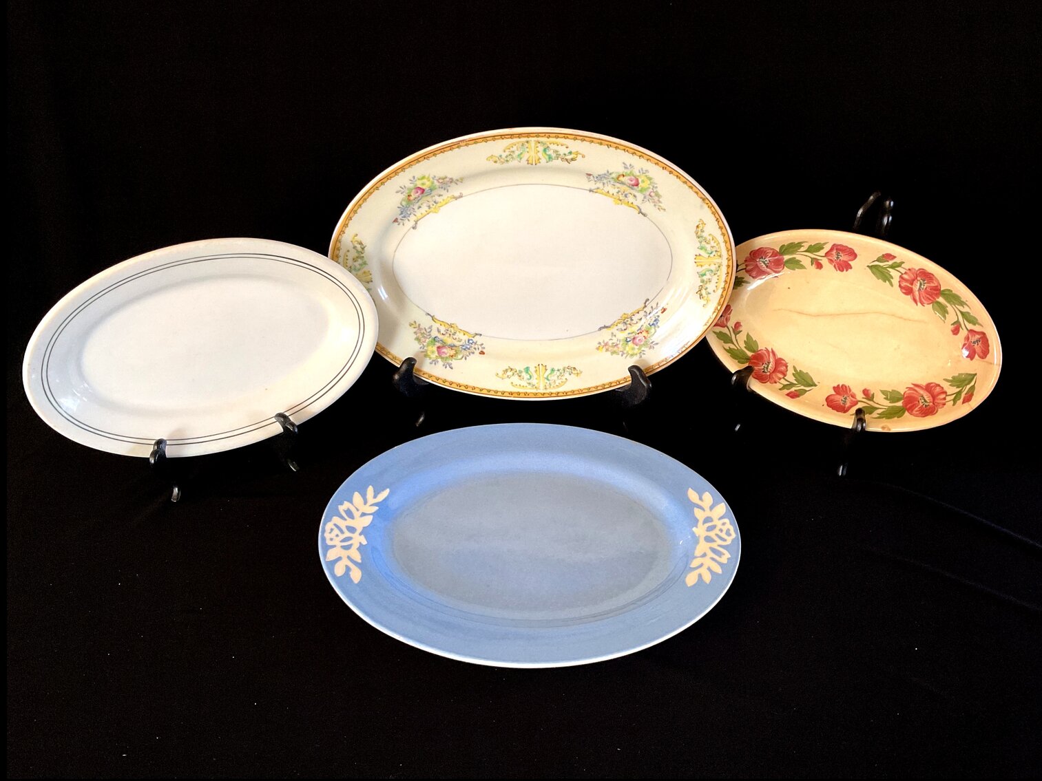 Four Vintage Platters