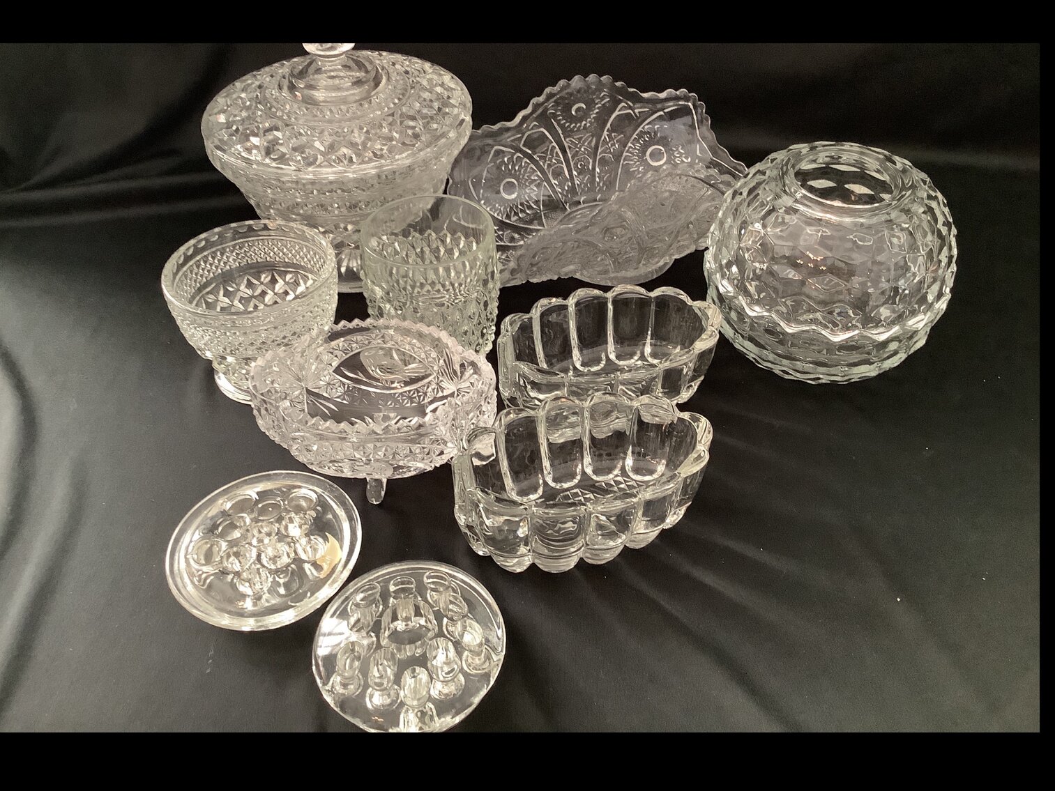 Candy Dish, Floral Frogs, Serving Pieces 