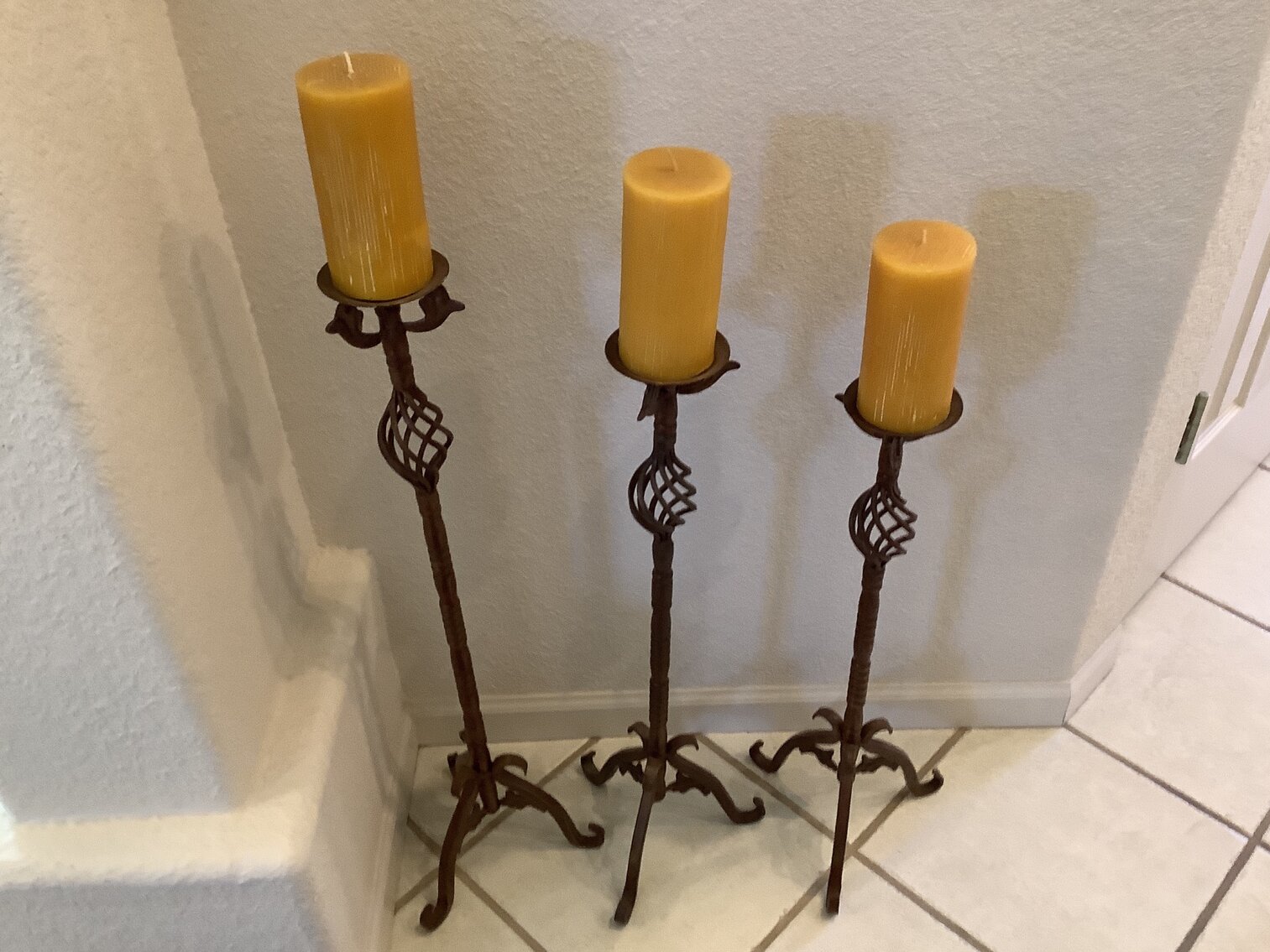 Candle Holders -Set of 3