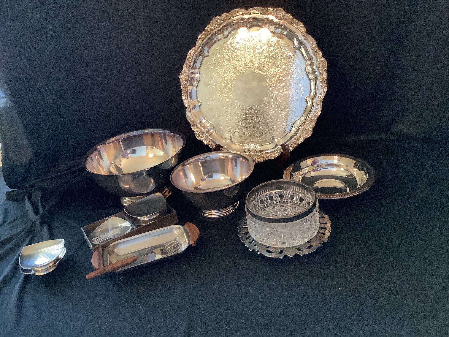 Silverplate and Stainless Serving Dishes