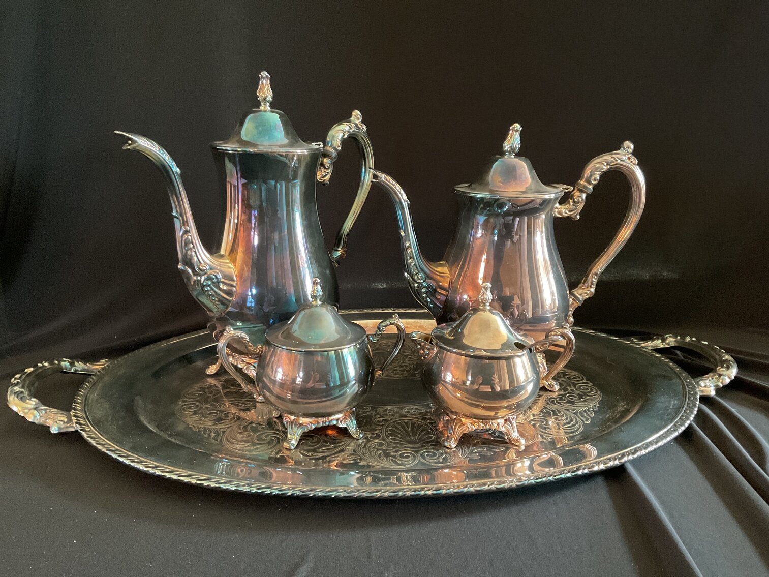 Oneida Silverplate Tea Set