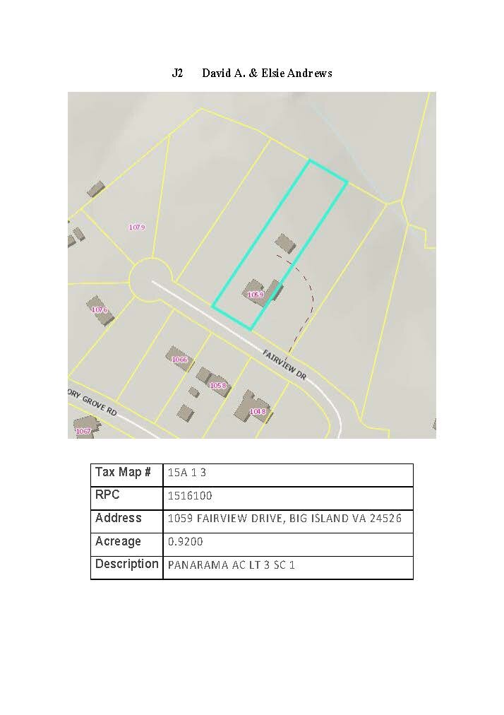 Image for JS2 - 1059 Fairview Drive, Big Island, 0.92 acre +/- Panarama Acres Lot 3 Section 1