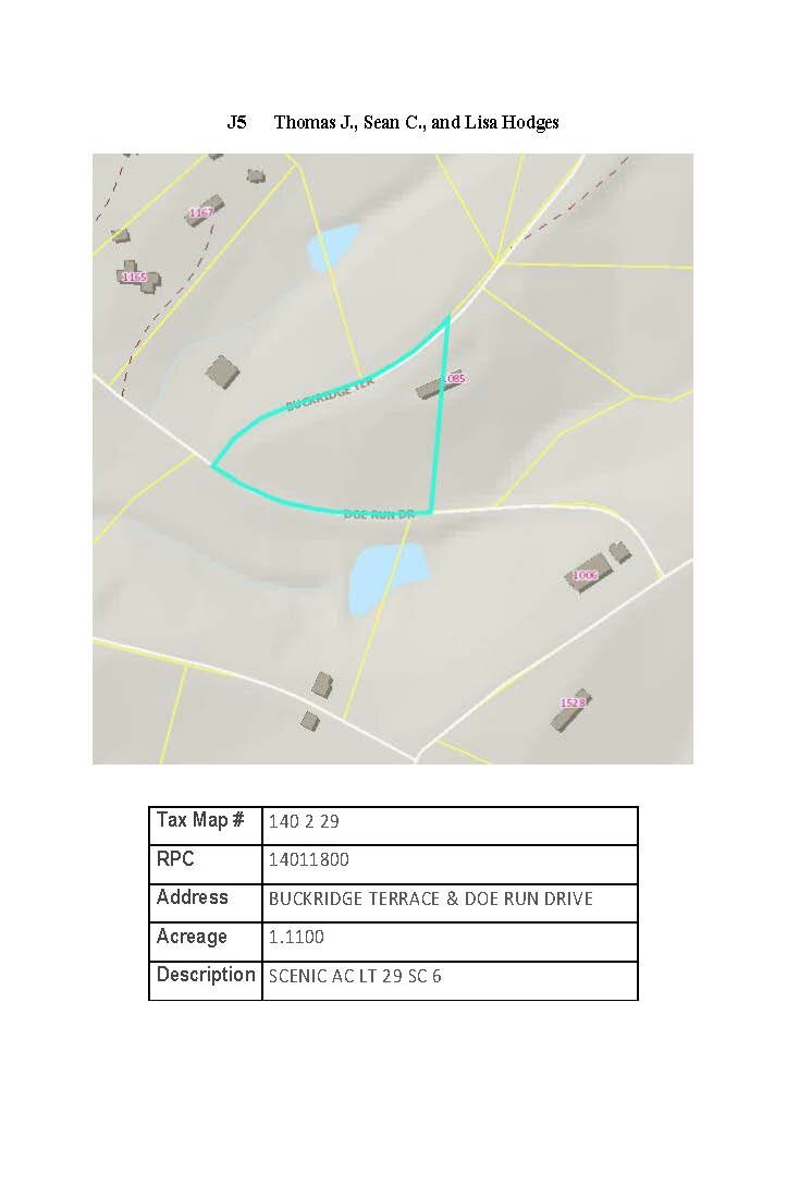 Image for JS5 - 1.11 acre +/- on Buckridge Terrace, Scenic Acres Lot 29 Section 6