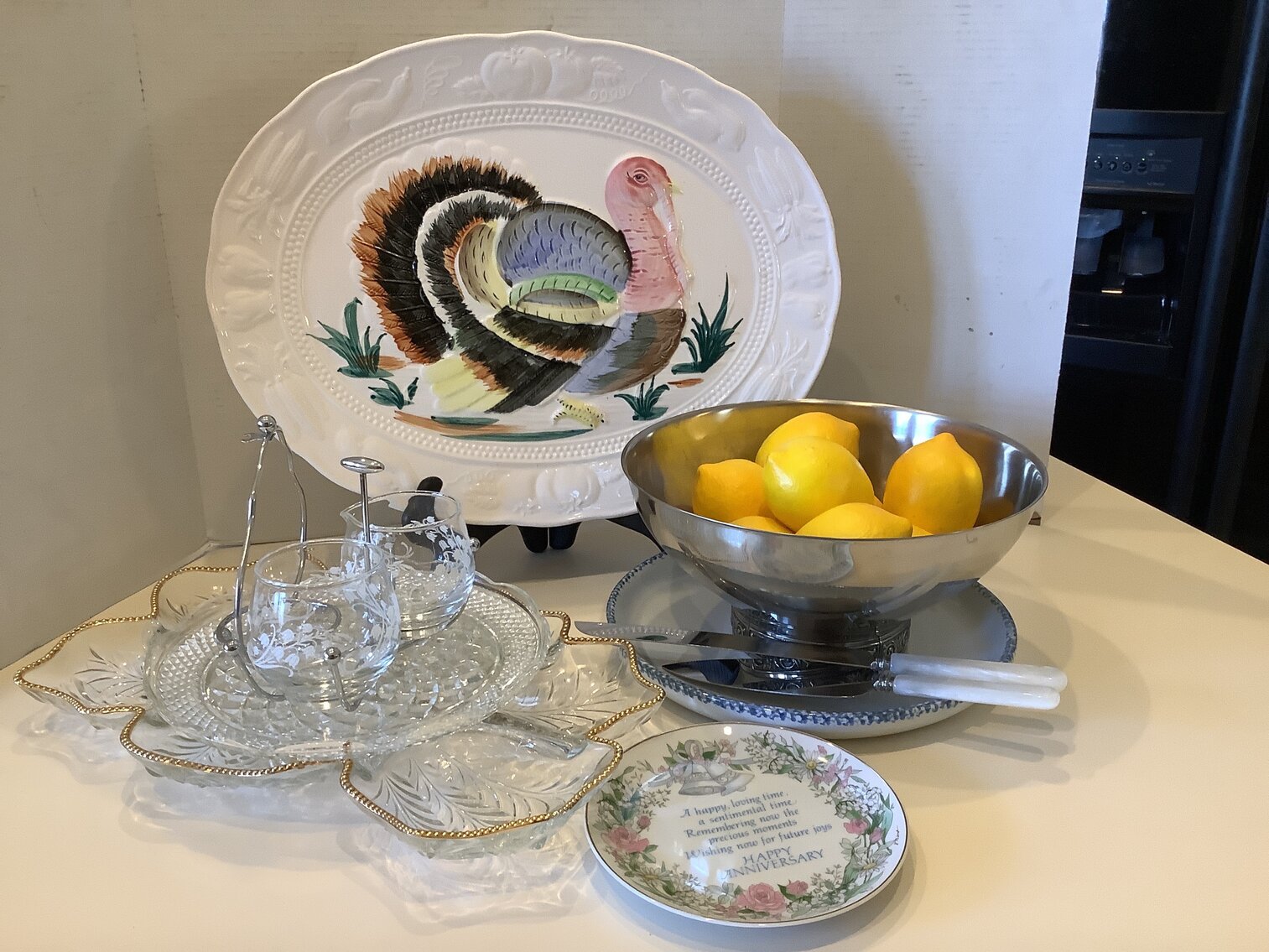 Variety of Serving Pieces