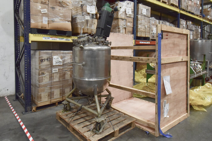 Image for ***SOLD*** MJK1532 Groen MFG Company 50 Gallon Vacuum Jacketed Mixing Tank With Agitator.