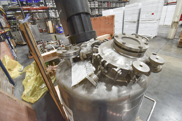 Image for ***SOLD*** MJK1532 Groen MFG Company 50 Gallon Vacuum Jacketed Mixing Tank With Agitator.