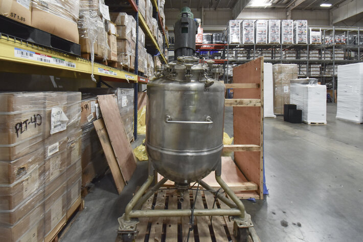 Image for ***SOLD*** MJK1532 Groen MFG Company 50 Gallon Vacuum Jacketed Mixing Tank With Agitator.