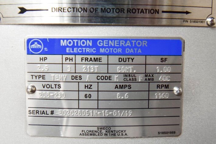 Image for ***SOLD***MJK1559 48'' S.S. Sweco Separator 3 decks with screens