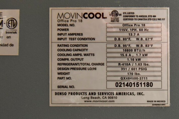 Image for ***SOLD*** MJK1556 Movin-Cool AC