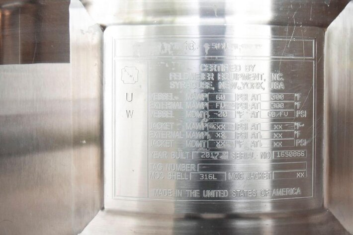 Image for MJK1538 600 Liter Feldmeier Tank