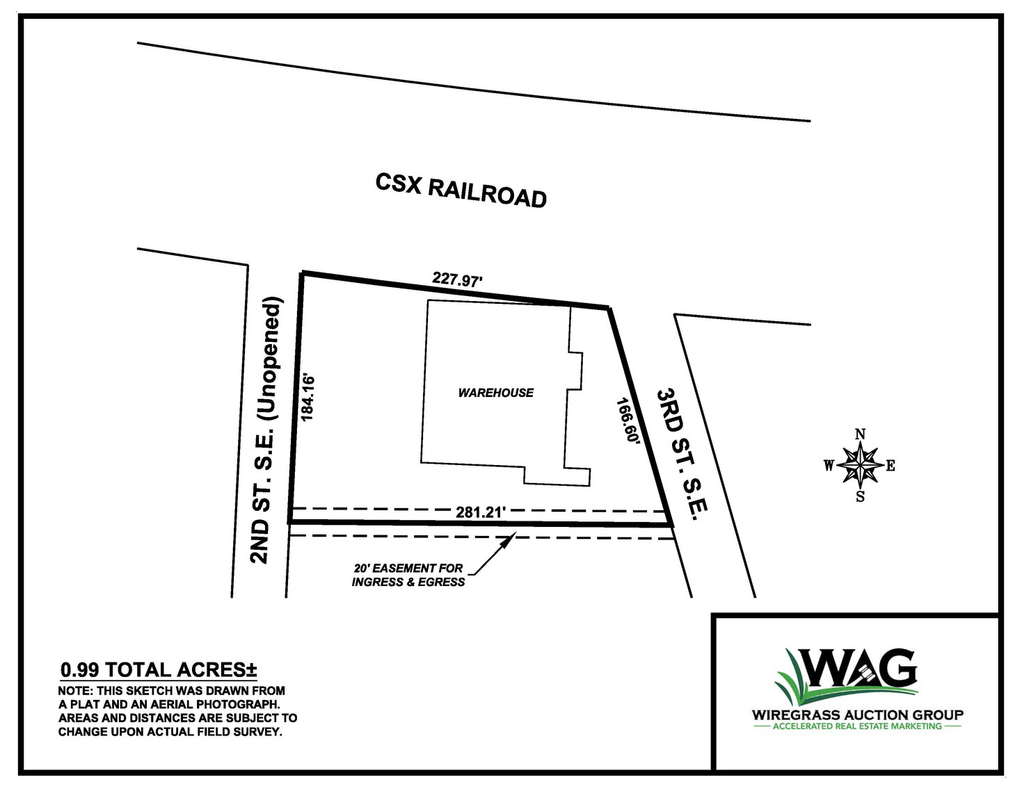 Image for Seller Declared Absolute! 12,480 Sq Ft Warehouse, 0.99+/- Acres, Cairo, GA