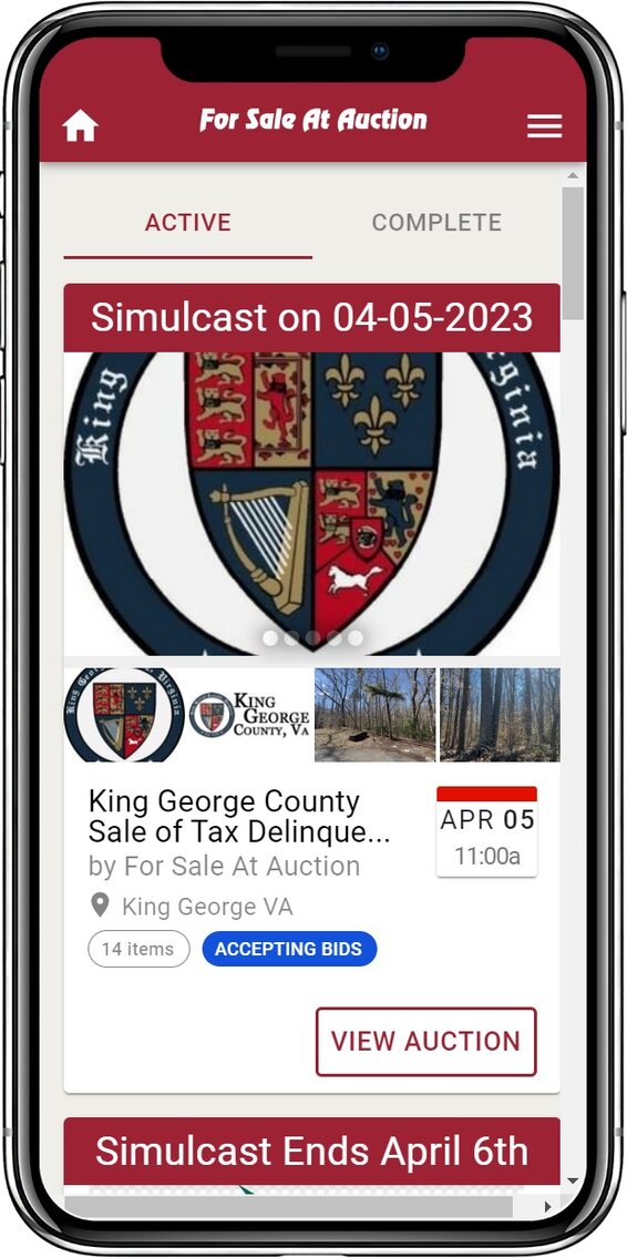 Image for King George County Sale of Tax Delinquent Real Estate