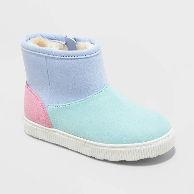 (Toddler Size 12) Toddler Girls' Arlo Zipper Winter Shearling Style Boots - Cat & Jack™ 
