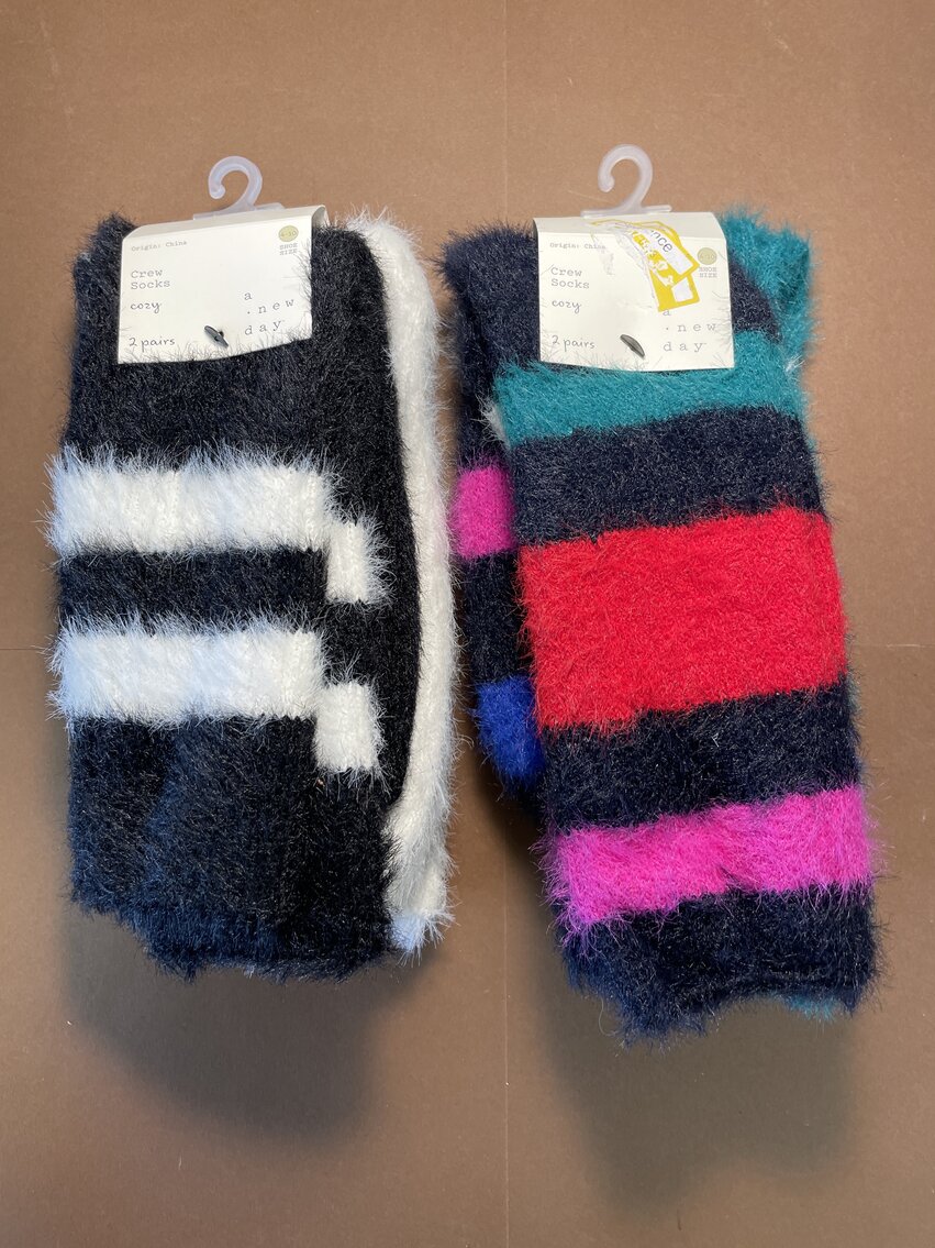 Set of 4 Pairs A New Day Women's Cozy Crew Socks