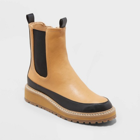 (Womens Size 8.5) Women's Cambria Chelsea Boots - Universal Thread™ Cognac 
