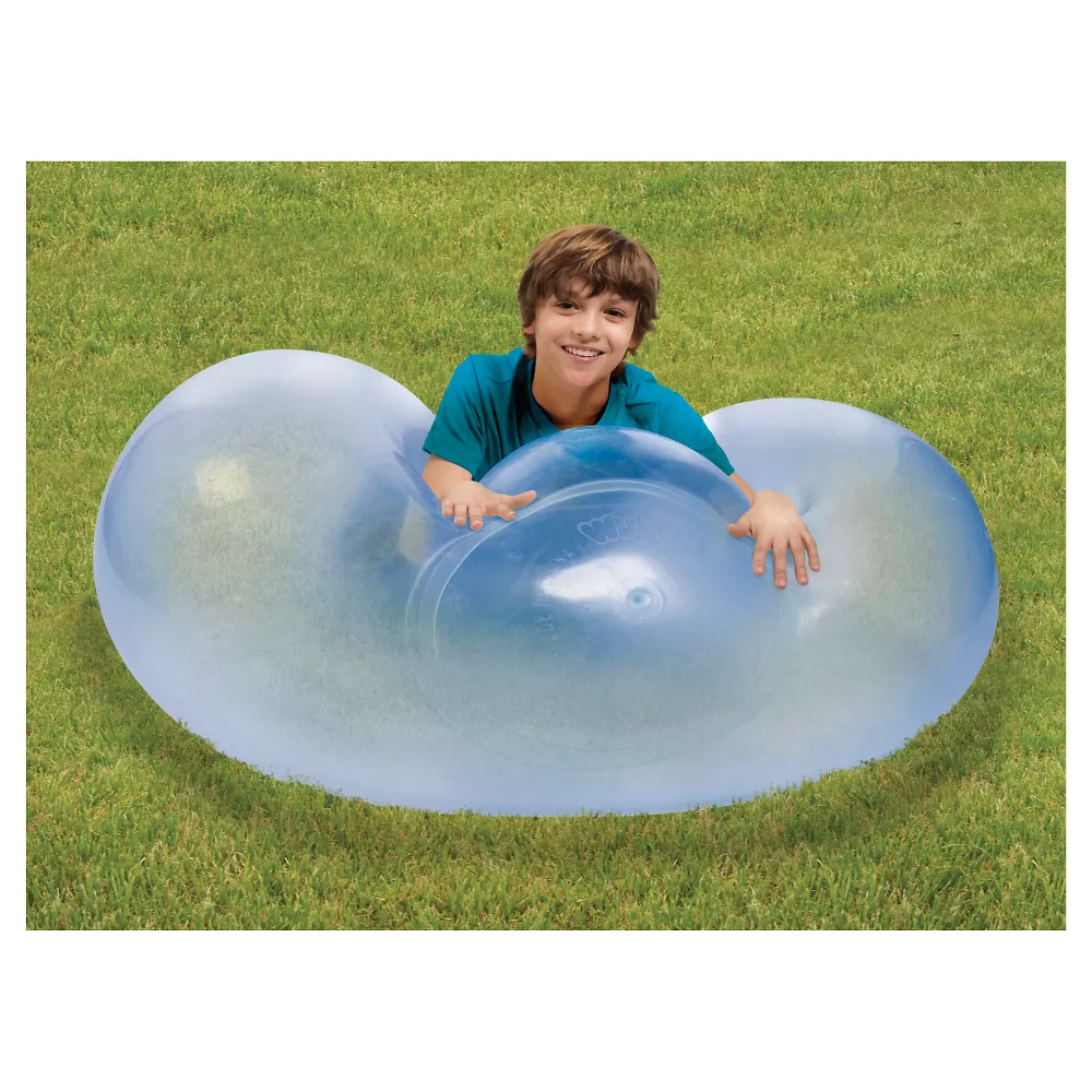 The Amazing SUPER Wubble Bubble Ball with Pump - Blue