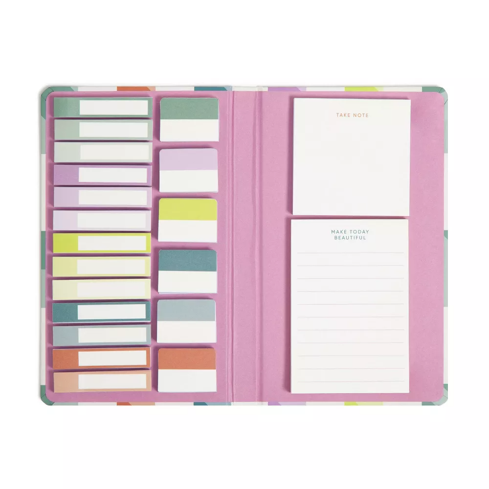 (Set of 3) U Brands 5"x8.25" Sticky Notes and Notepad Set - Geo Brights