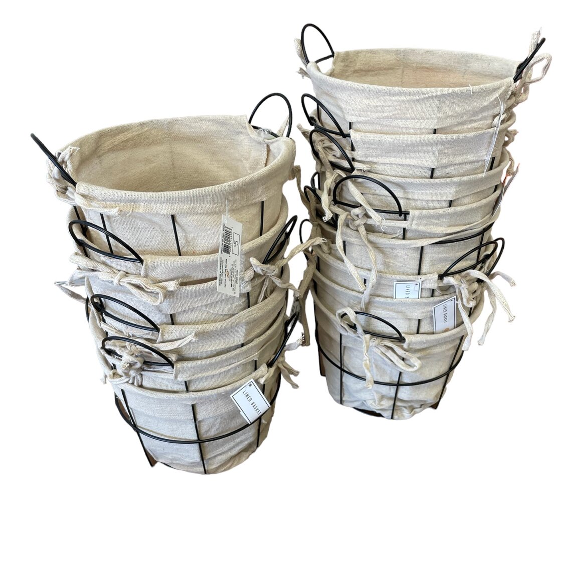 Set of Lined Baskets 
