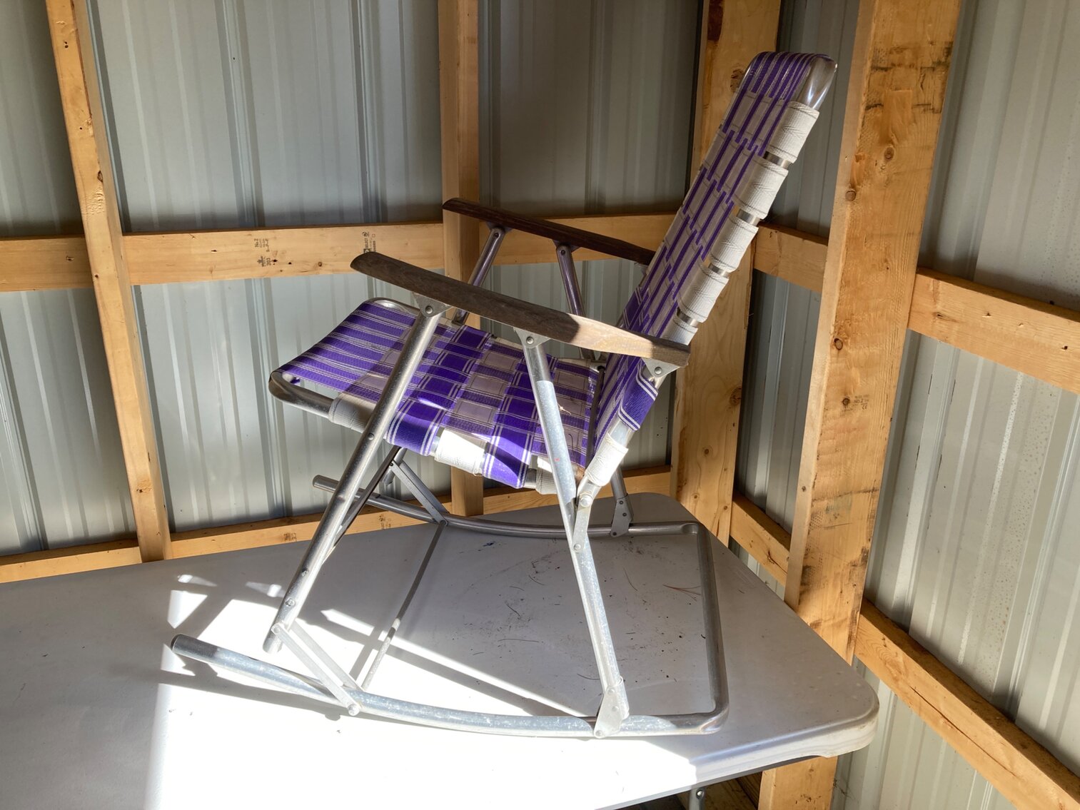 Vintage Rocking Lawn Chair