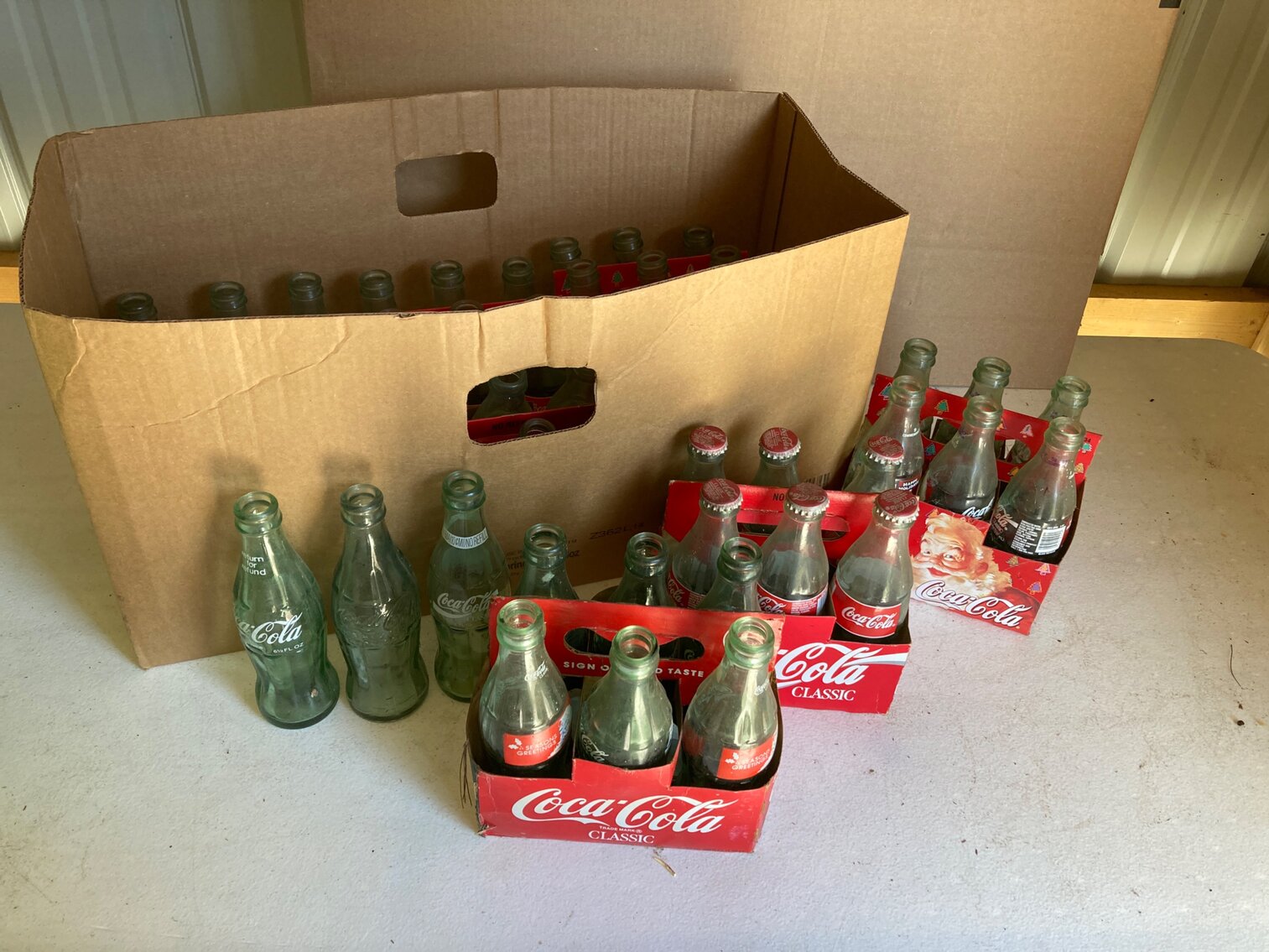 Coke Bottles-Christmas and Classic