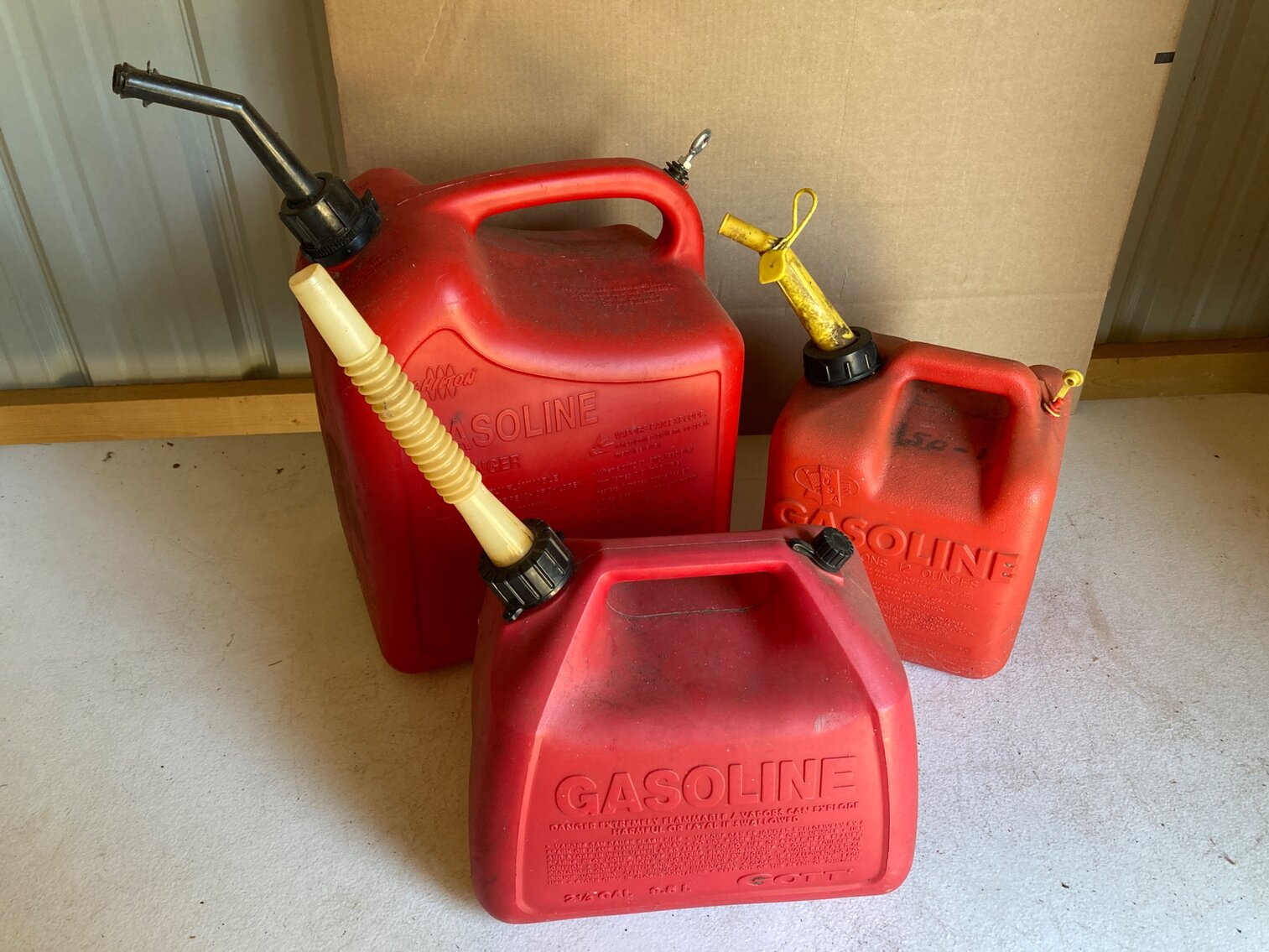 (3) Gas Cans