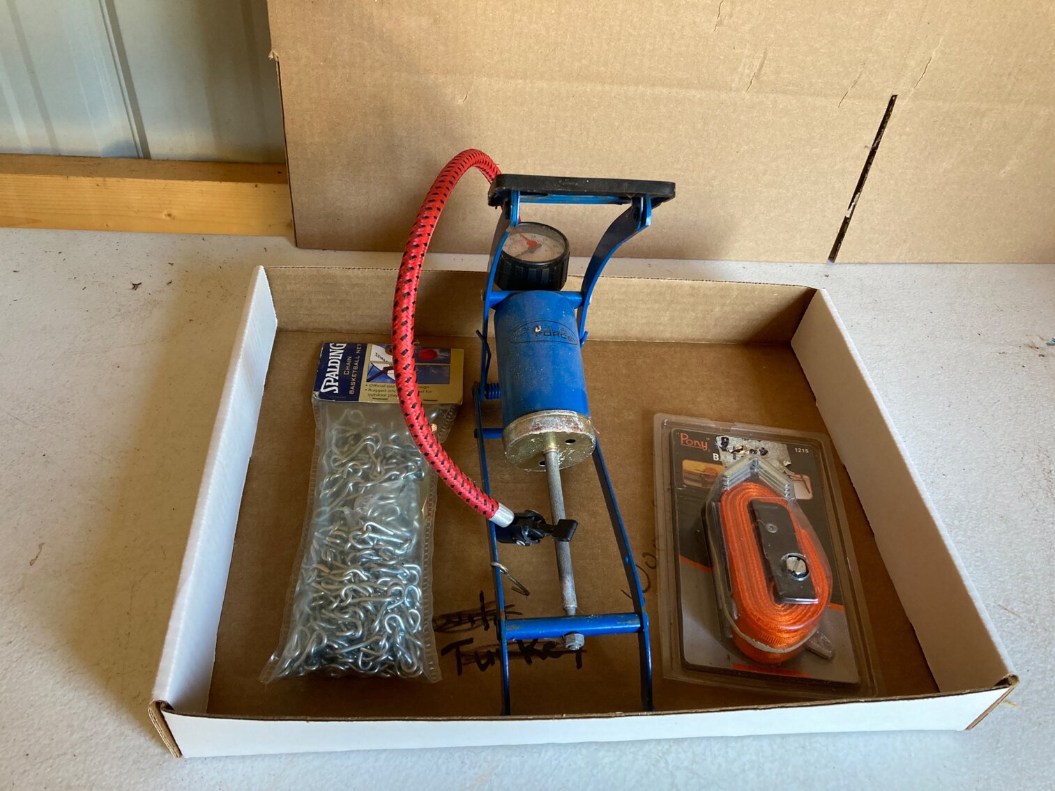 Foot Pump, Chain Basketball Net