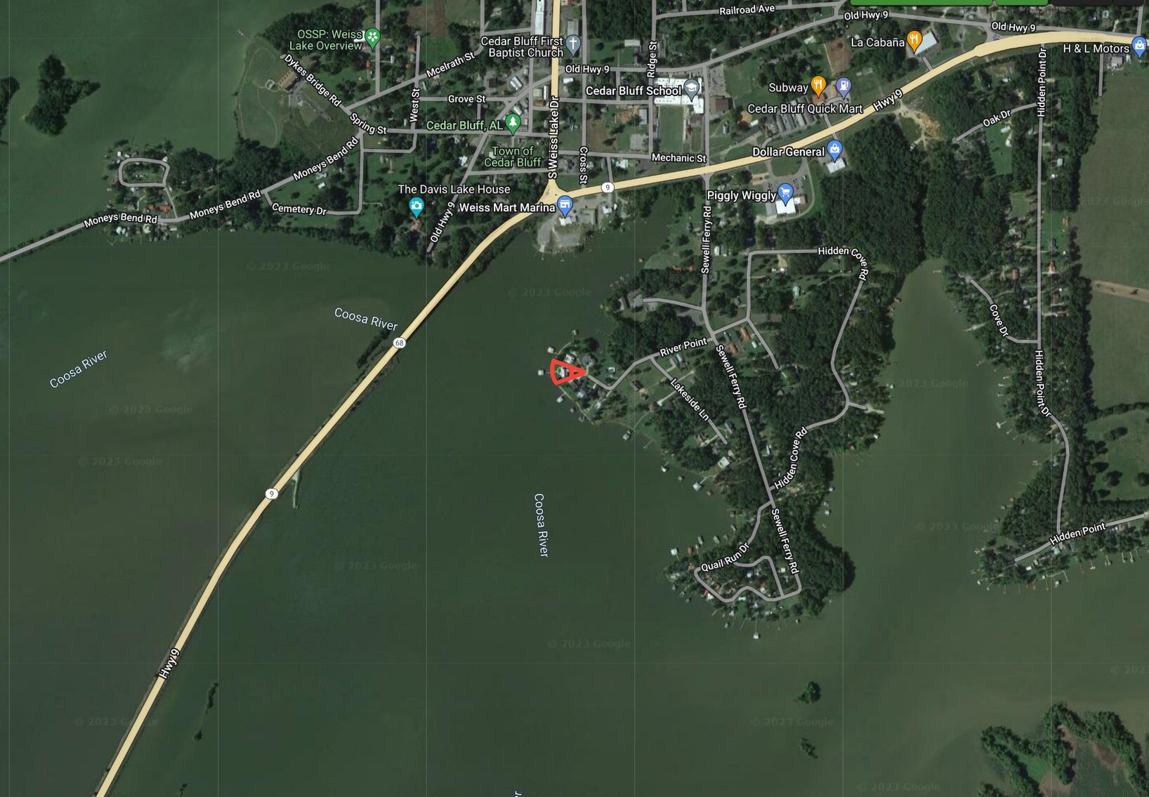 Image for Waterfront Home with Boathouse on Weiss Lake in Cedar Bluff, Alabama...SOLD