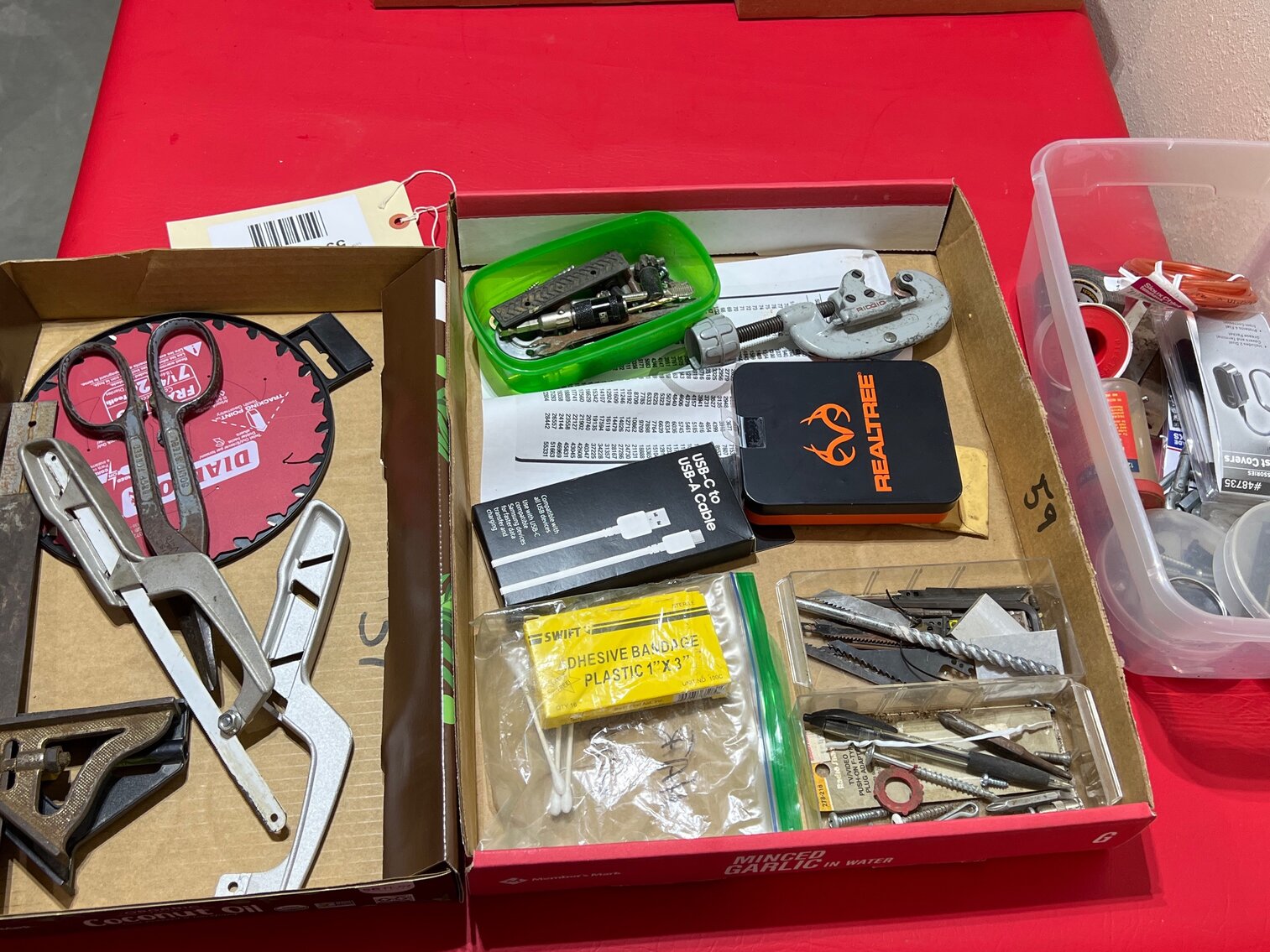 Saw blade, miscellaneous hardware, and more