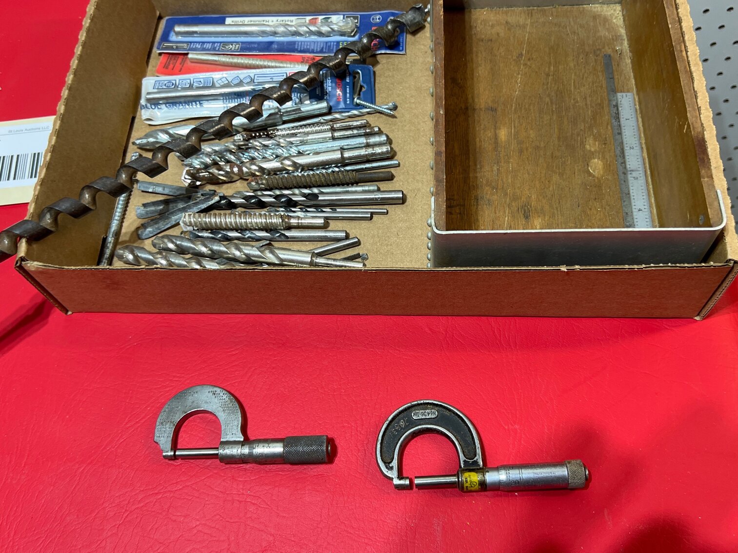 Starrett micrometers, masonry drill bits